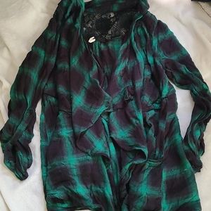 Pinkblush Plaid Cardigan